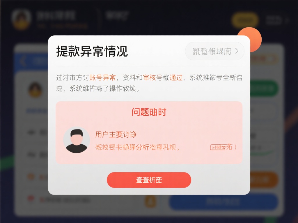 提款异常的情况可能源于不同方面——账号异常、资料审